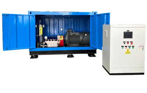 Automatic high-pressure water cleaning line for templates