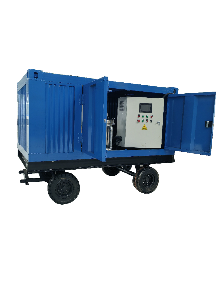 Cleaning principle of water sandblasting cleaning machine