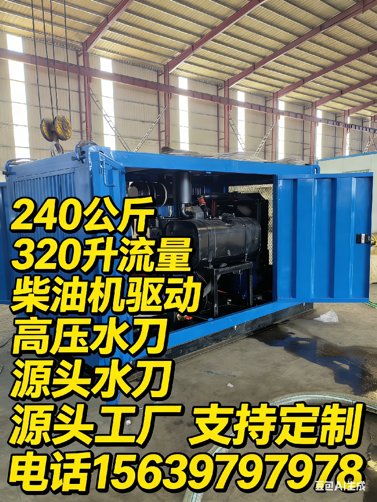 The high-pressure water jet pipe pile pilot hole driving equipment is used for driving Larsen steel sheet piles and PC piles