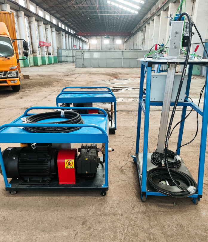 The high-pressure cleaning equipment for reaction vessels can effectively remove dirt and residual substances inside the reaction vessels