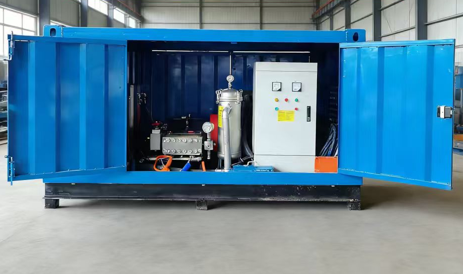 What are the specific applications of high-pressure cleaning equipment in the power industry?